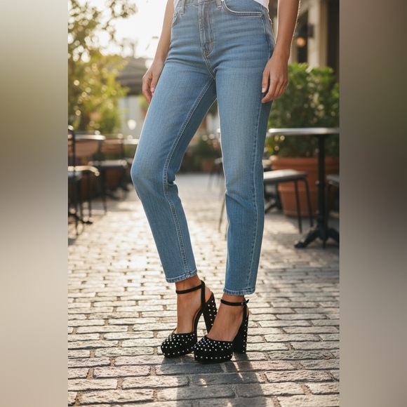 Antonio Melani x Born on Fifth Emily Velvet Pearl Detail Dress Platform Pumps - Picture 14 of 16